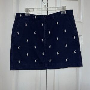 Ralph Lauren Sport Women’s Navy Blue Logo Skirt Size 10